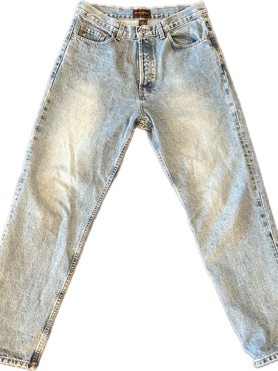 Banana Republic Denim - Vintage 1990s Banana Republic Light-Medium Wash Straight Jeans, Baggy Fit